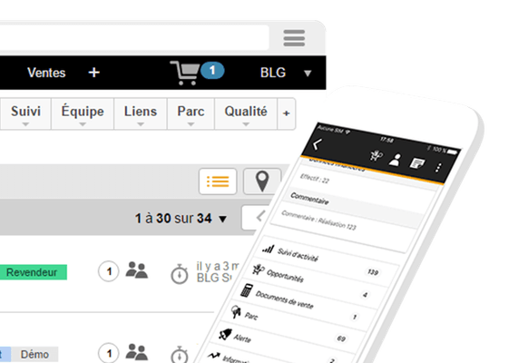 Synchronisation des contacts - CRM - Synchroniser mes contacts CRM blgCloud sur mon téléphone iOS ou Android