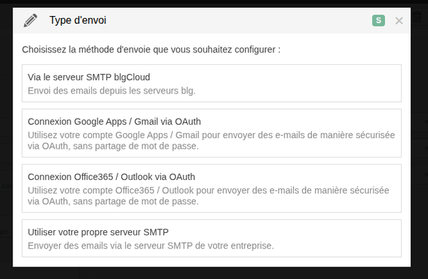 Prestation - Paramétrage - Politique de confidentialité - Application OAuth BlgCloud