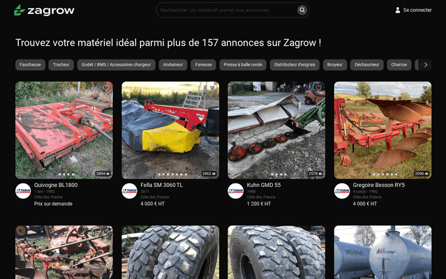 Places de marché - Matériel agricole - ZAGROW